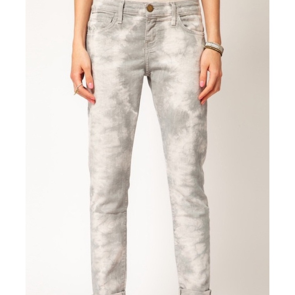 Current Elliott Roller Grey Cloud Tie Dye Jeans 27